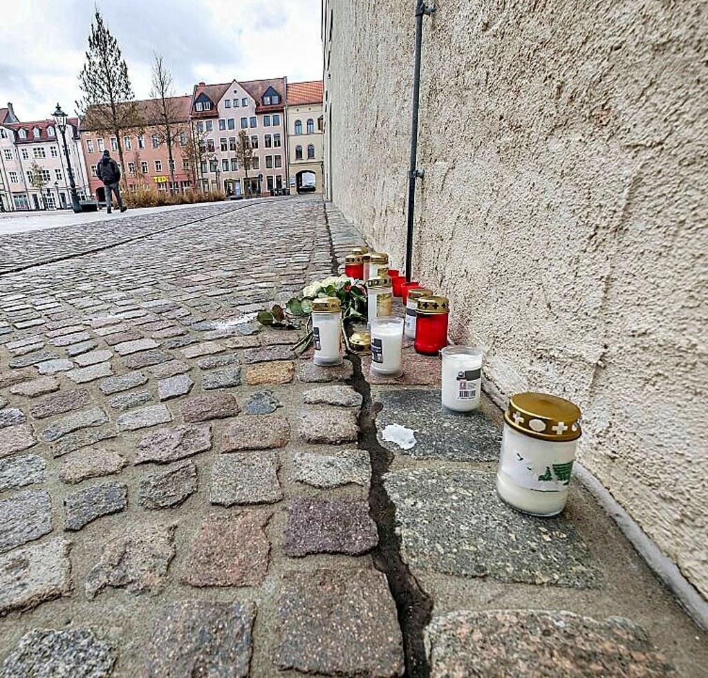 Der Gedenkort am Arsenalplatz in Wittenberg