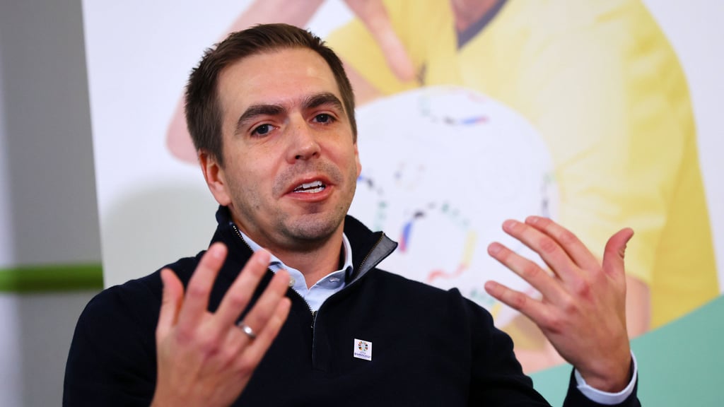 Philipp Lahm, Turnierdirektor der Europameisterschaft 2024 in Deutschland, hat am Donnerstag Leipzig besucht.