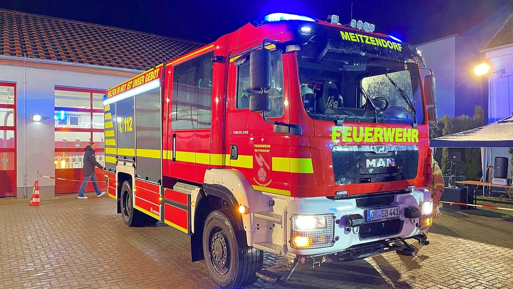 Das neue Löschgruppenfahrzeug 20 der Freiwilligen Feuerwehr Meitzendorf. Unter dem Funkrufnamen „Florian Meitzendorf 44/1“ soll das 500 000 Euro teure Gefährt ab dem 1. Januar 2023 ausrücken.