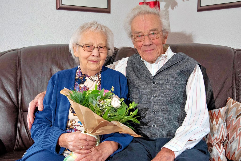 Margitta und Heinz Zitterbarth sind seit 65 Jahren miteindander verheiratet und leben heute im Ziebigk.