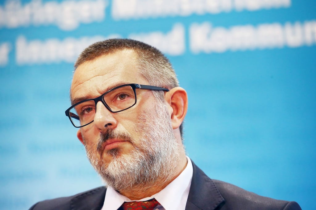 Stephan Kramer im Thüringer Innenministerium.