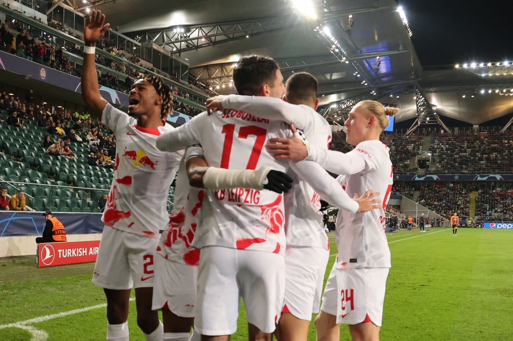 RB Leipzig setzte sich bei Schachtjor Donezk durch.