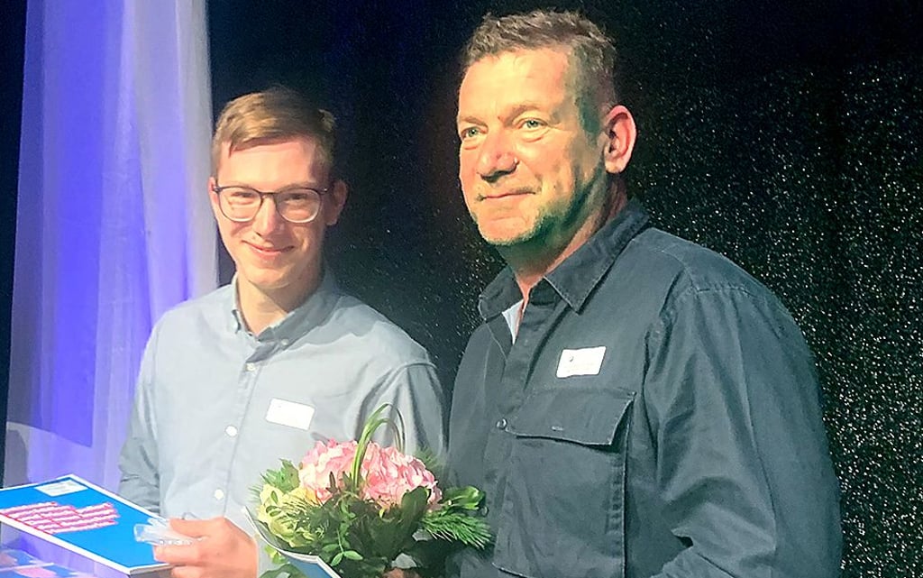 So sehen Sieger aus: Justus und Vater Michael Kalberlah