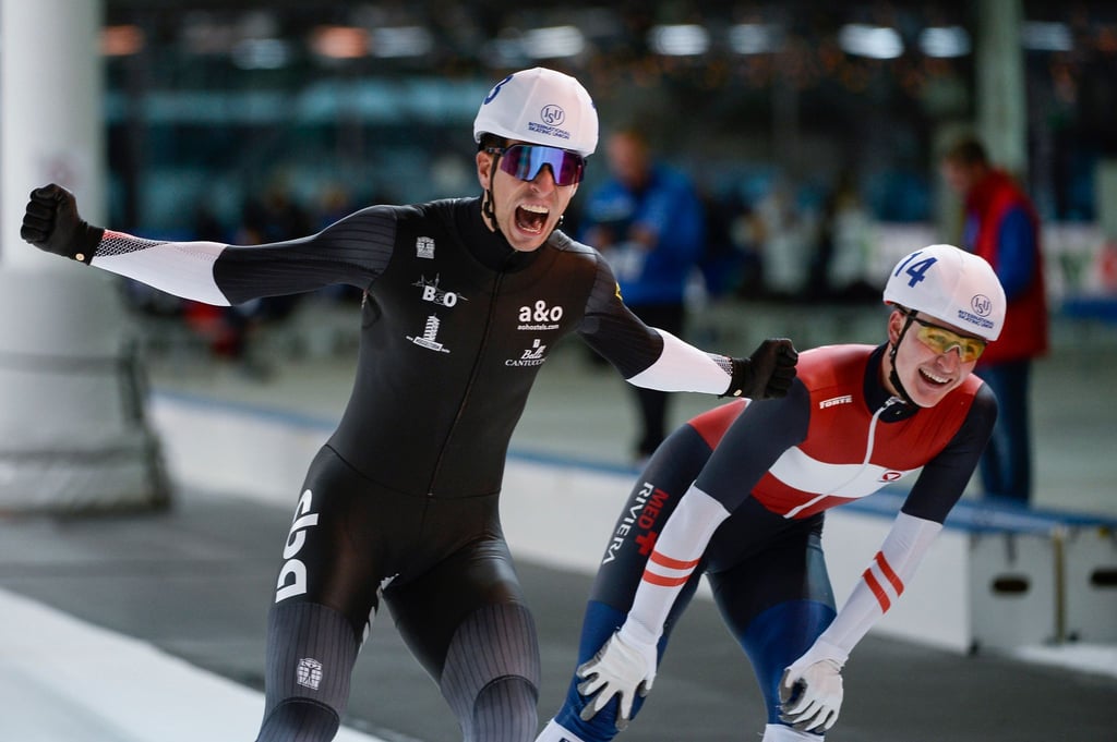 Siegte überraschend beim Massenstart in Stavanger: Felix Rijhnen (l).