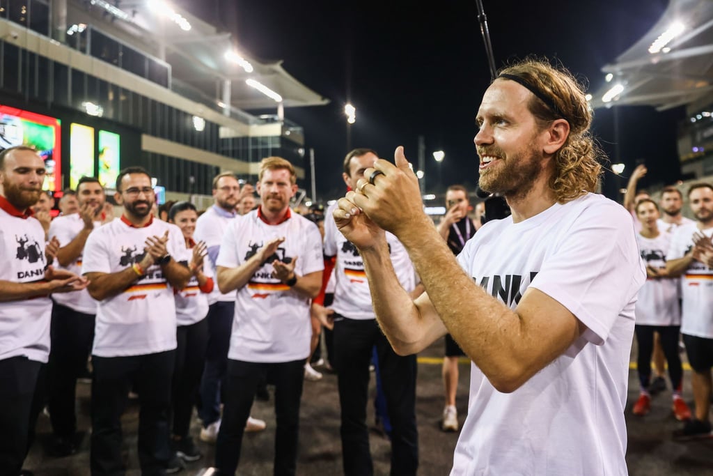 Sebastian Vettel verabschiedet sich von der Formel 1 mit einem Lauf über die Strecke von Abu Dhabi.
