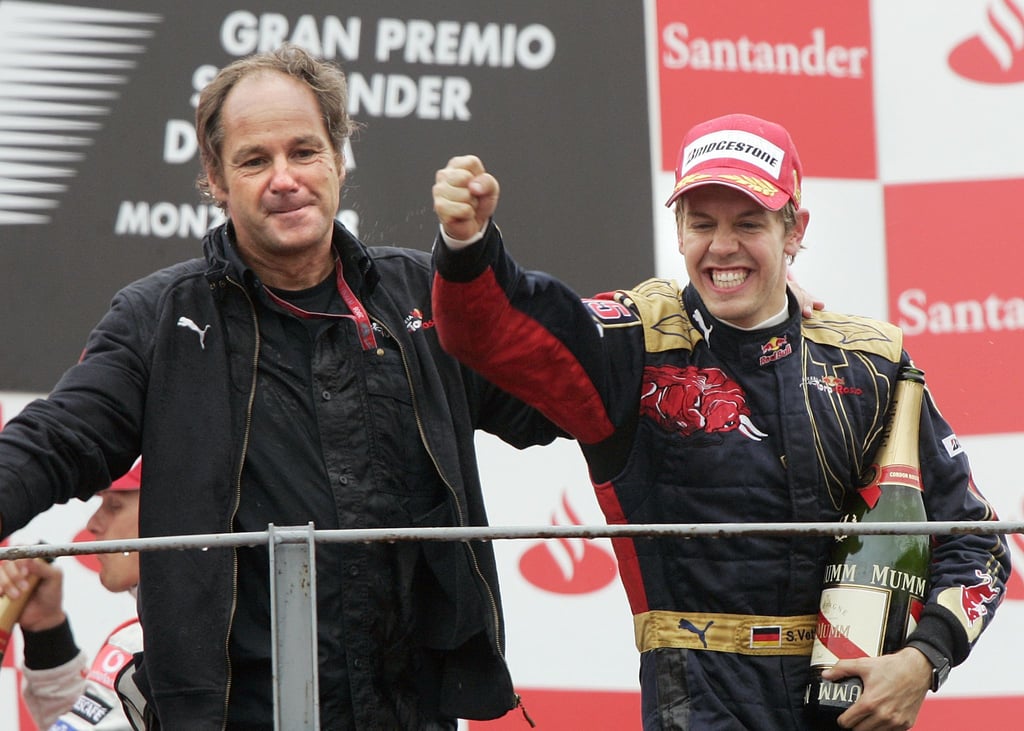 Im Regen von Monza steuert Vettel 2008 den Toro Rosso zu seiner ersten Pole Position und gewinnt sensationell auch das Rennen.