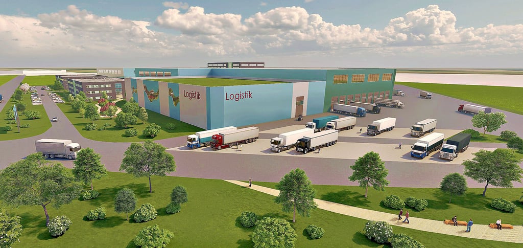 So könnte das zukünftige Logistikzentrum im Könneraner Gewerbegebiet Nord aussehen.
