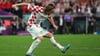Kopf der kroatischen Mannschaft: Luka Modric.