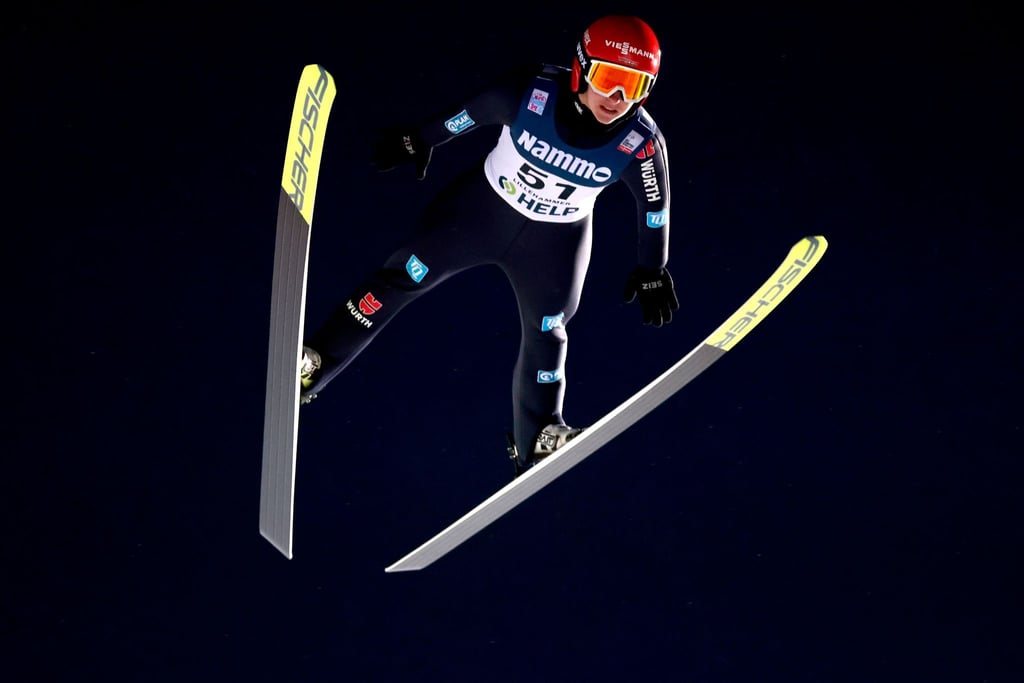 Das Podium in Lillehammer knapp verpasst: Katharina Althaus in Aktion.