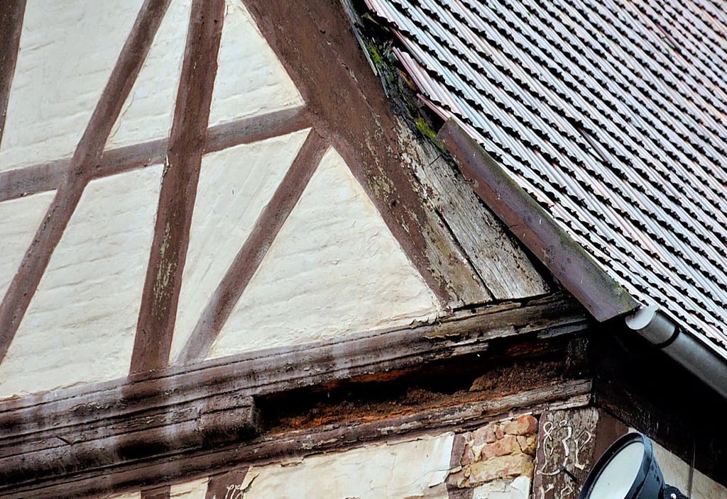 Am Giebel des denkmalgeschützten Gebäudes scheinen schon einzelne Teile zu fehlen. Wie geht es mit dem Haus weiter?