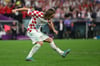 Kopf der kroatischen Mannschaft: Luka Modric.
