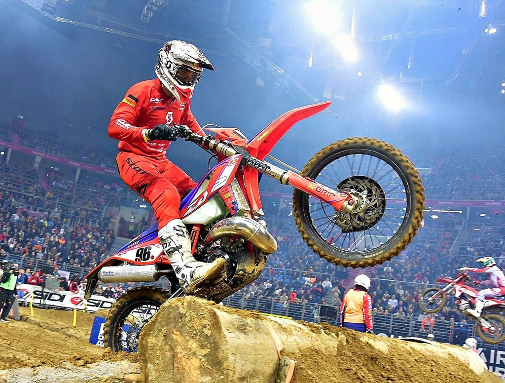 Der Billrodaer Tim Apolle beim Auftakt der Super-Enduro-WM im polnischen Lodz.