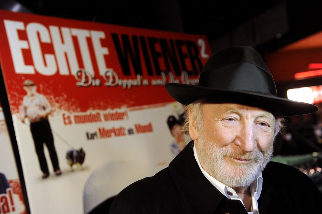 Karl Merkatz vor Beginn der ORF Premiere des Kinofilms „Echte Wiener 2 - Die Deppat'n und die Gspritzt'n“ (2010).