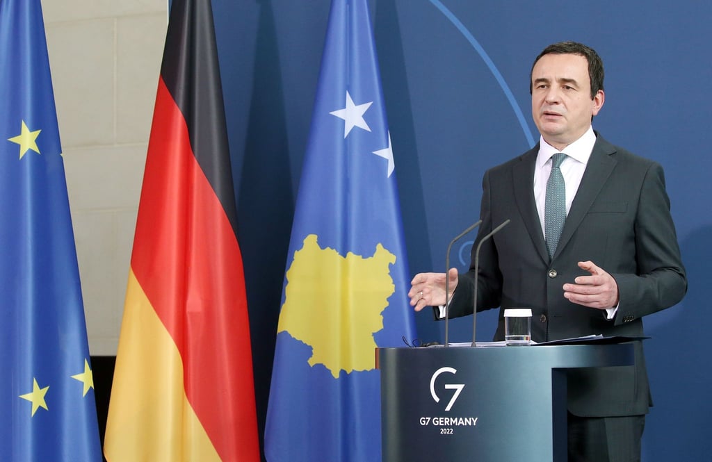 Der Ministerpräsident der Republik Kosovo, Albin Kurti.