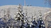 Die Höhenlagen des Harzes – hier am Brocken – sind schneebedeckt.