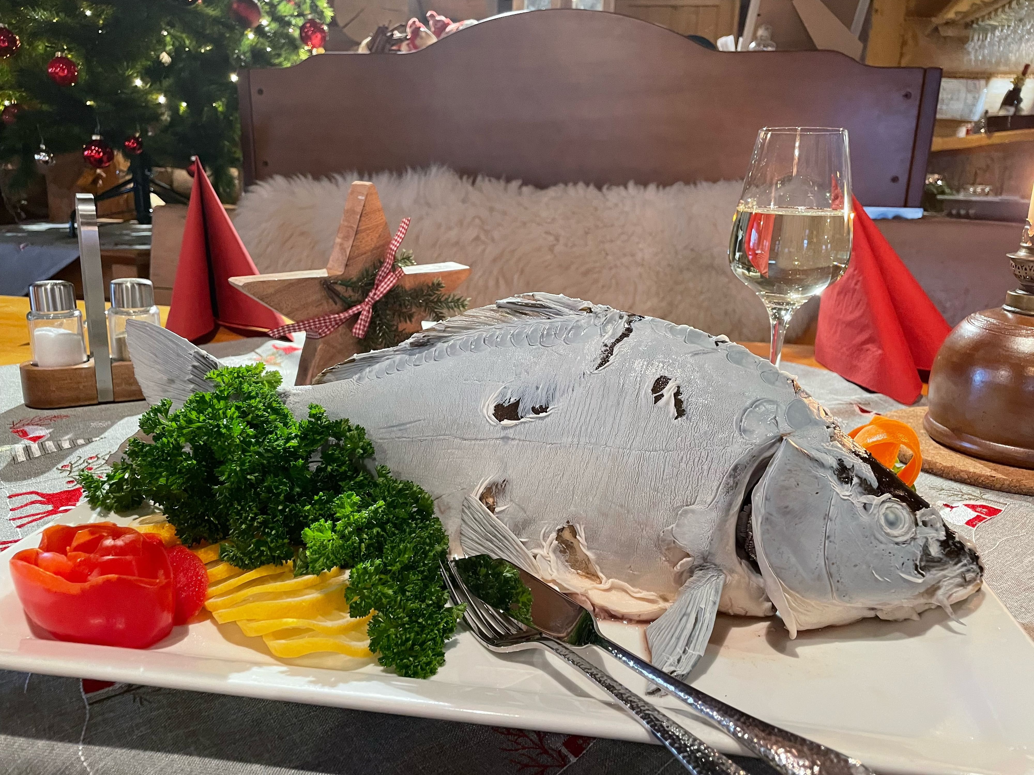 Rezept: Karpfen blau vom Fischerhof Gahrns aus Gardelegen