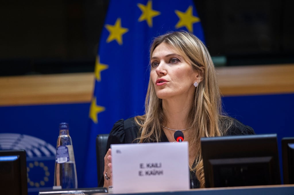 Die ehemalige Vize-Präsidentin des Europaparlaments Eva Kaili steht unter Korruptionsverdacht.