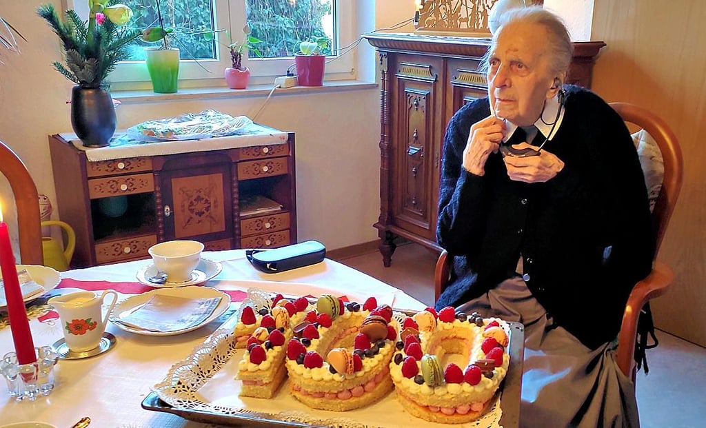 Schwester Elfriede Heiduk vom Adelberdt-Diakonissen-Mutterhaus Kraschnitz feierte am Mittwoch ihren 100. Geburtstag