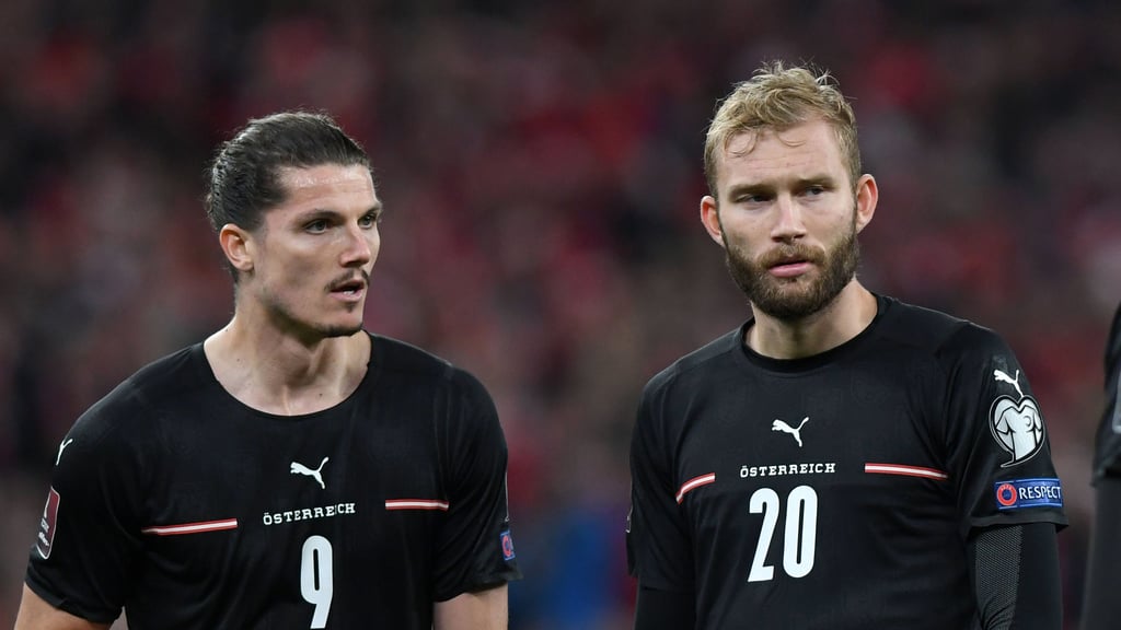Konrad Laimer (r.) und Marcel Sabitzer im ÖFB-Trikot.