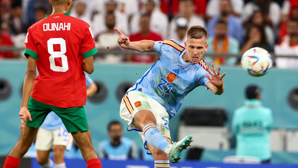 Kein Fortune im Achtelfinale gegen Marokko: Dani Olmo.