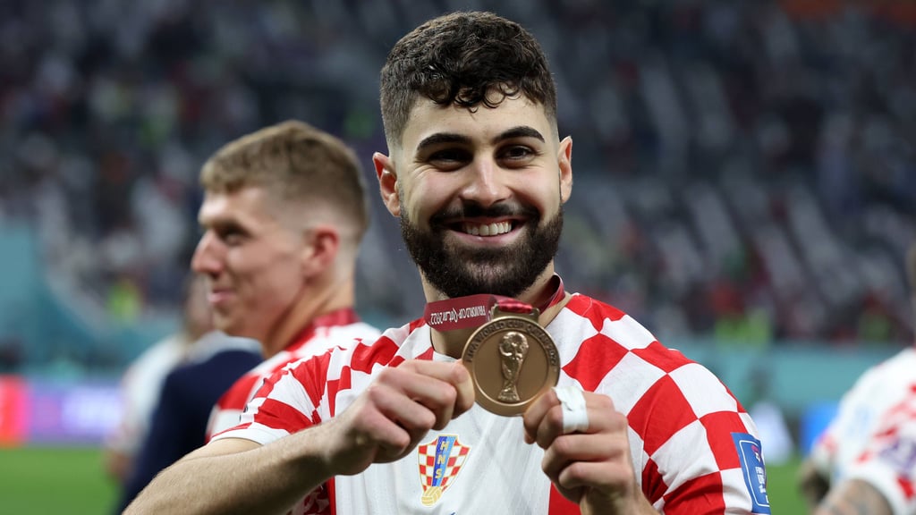 Bronze bei der WM mit 20 Jahren: Josko Gvardiol.