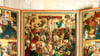 In Vergoldung und Malerei zeigt in Halberstadt der Rabhonaltar aus dem frühen 16. Jahrhundert die Szene der Geburt Jesu und die Anbetung der Könige.  