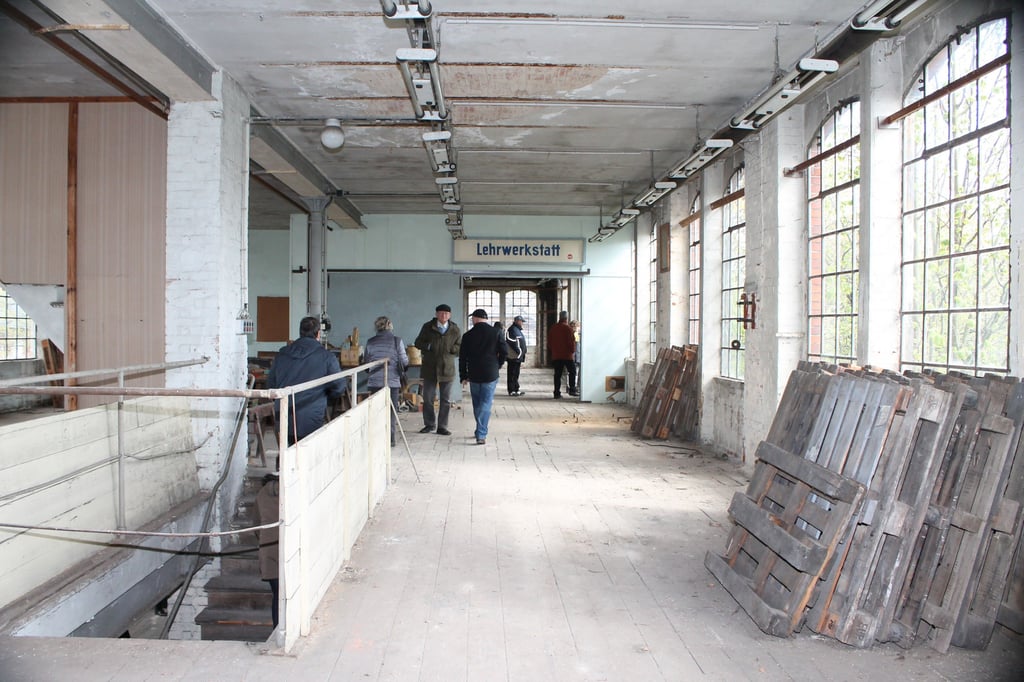 Die Lehrwerkstatt im Obergeschoss der alten Modelltischlerei in Tangerhütte. Dort könnten Vereinsräume entstehen.