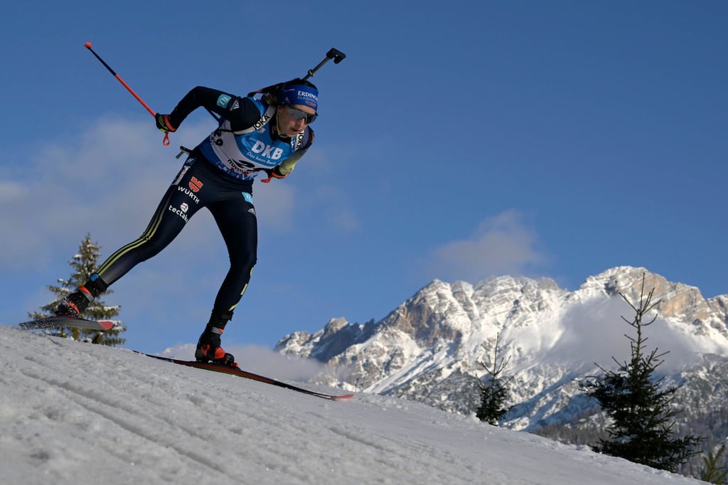 Biathletin Franziska Preuß schaffte bei Weltcup in Frankreich die WM-Norm.