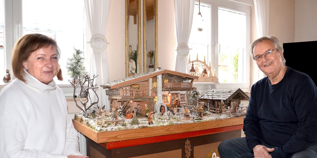 Eine Weihnachtskrippe kaufen? Ingrid und Volkmar Schulze aus Zerbst bauen sich lieber selbst eine.