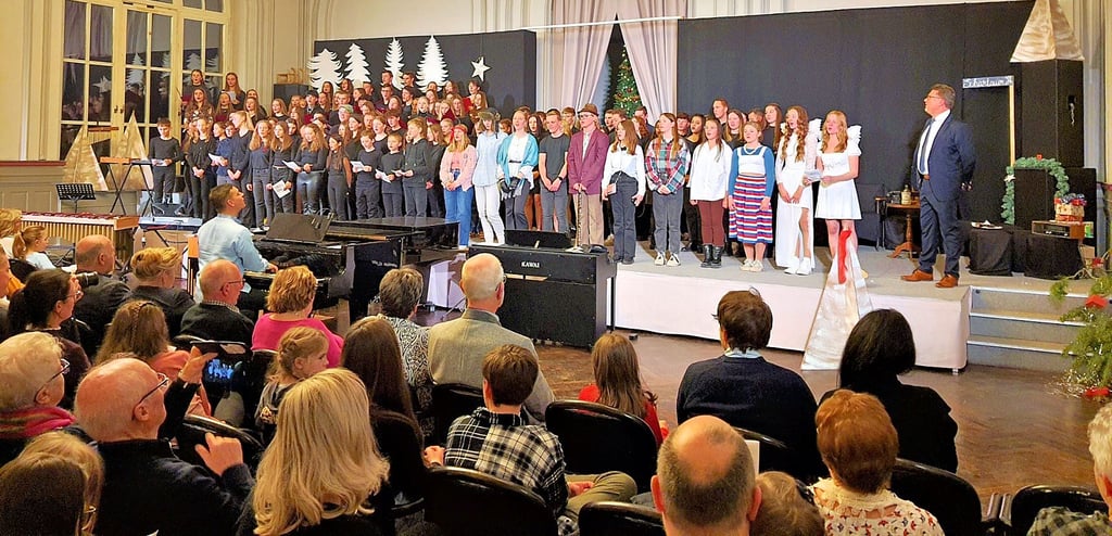 Schüler aller Jahrgangsstufen sangen, musizierten und spielten an drei Abenden beim Weihnachtskonzert vor begeistertem Publikum.