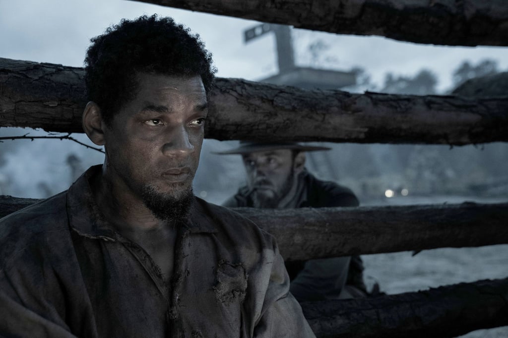 Will Smith (l) und Ben Foster in einer Szene aus „Emancipation“.