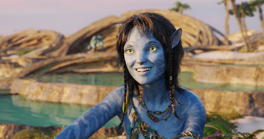 Sigourney Weaver als Kiri in einer Szene des Films "Avatar 2: The Way Of Water"
