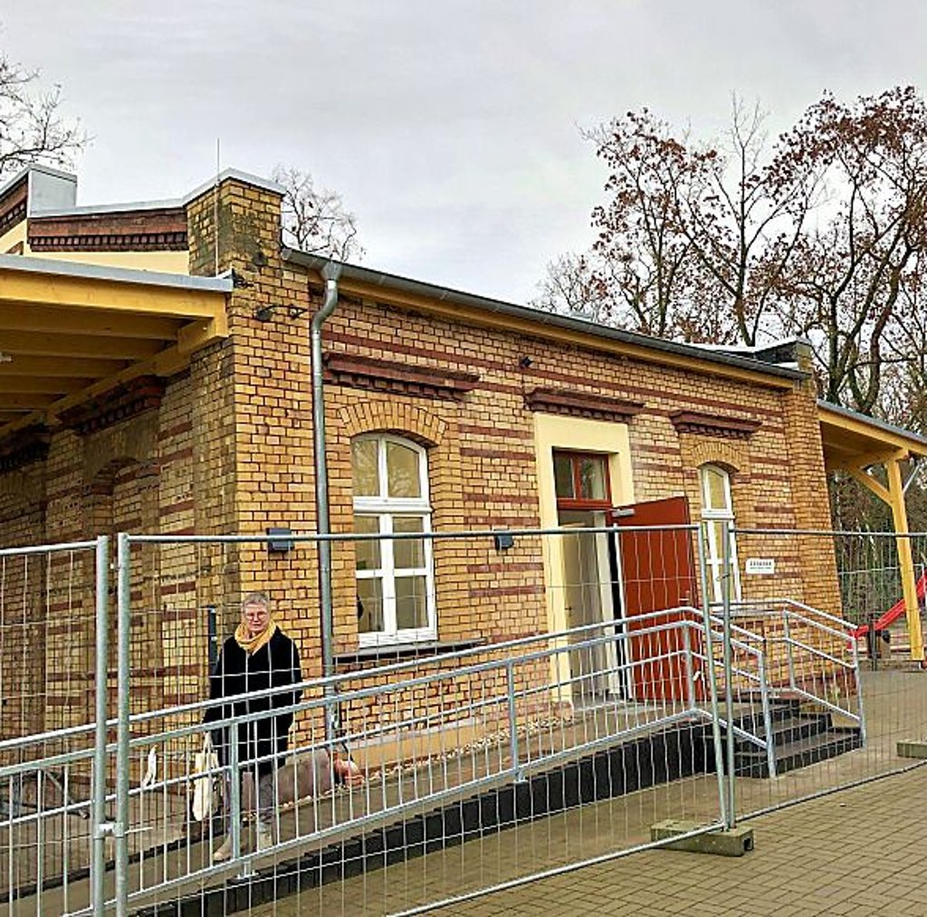 Das sanierte Nebengebäude der Kita „Biene Maja“
