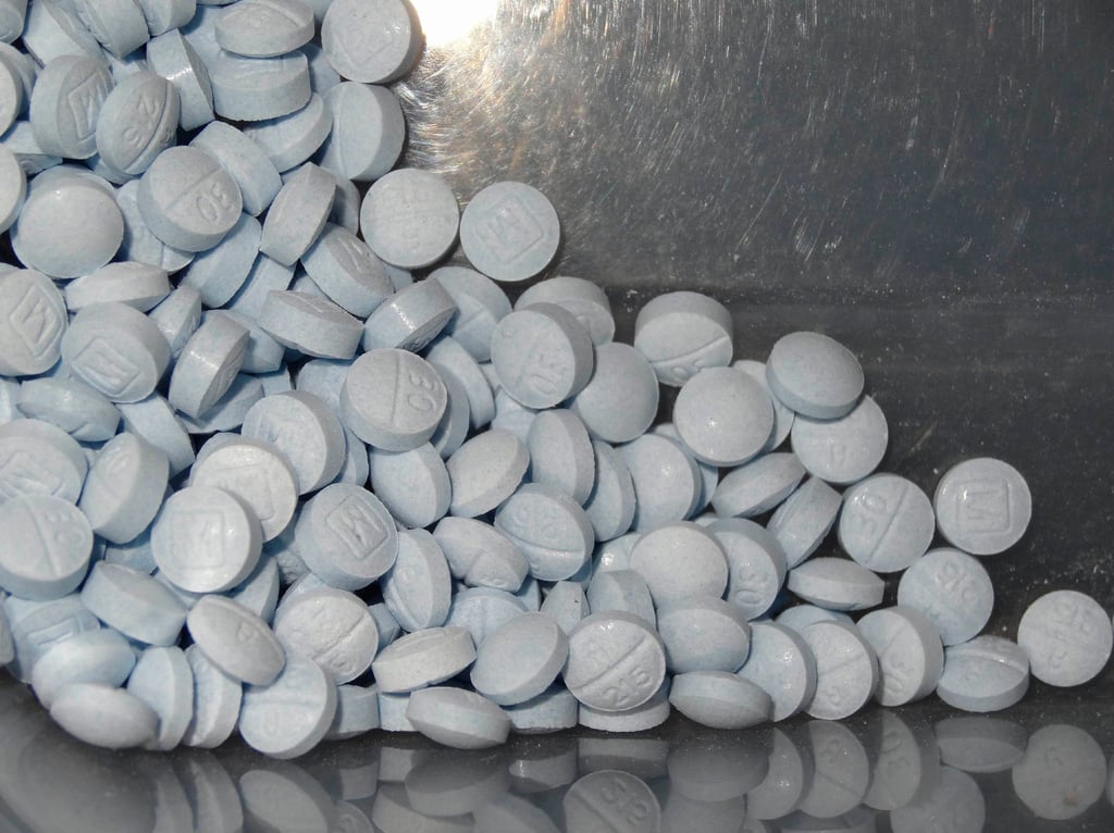 Mit Fentanyl gestreckte Oxycodon-Pillen.