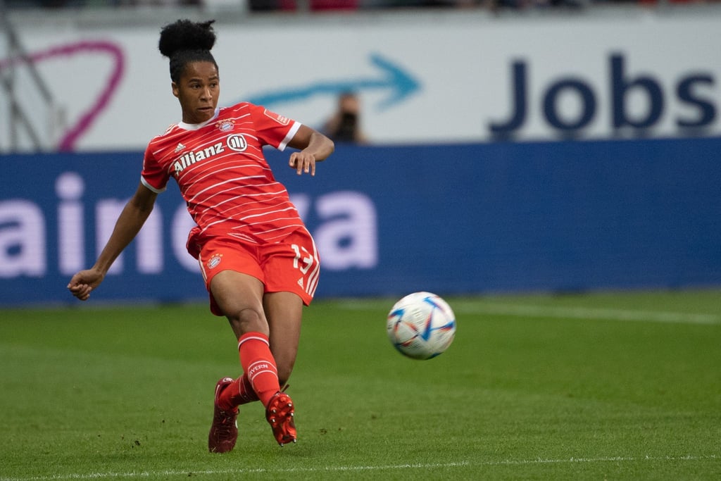 Hat den FC Bayern beim FC Rosengard in Führung geköpft: FCB-Verteidigerin Tainara.
