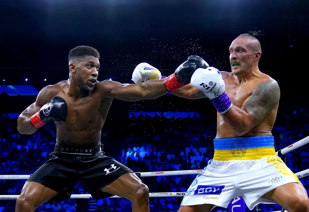 Ein ganz besonderer Sieg: Oleksandr Usyk (r) aus der Ukraine konnte sich gegen Anthony Joshua durchsetzen.