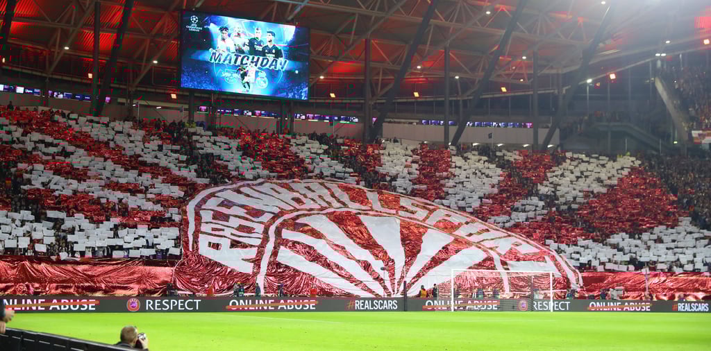 Choreo gegen Real Madrid am 25. Oktober.