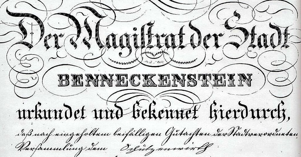 So sieht der Bürgerbrief des Liborius Friese vom 27. Mai 1848, 45 Jahre alt, aus Wernigerode gebürtig, aus. 