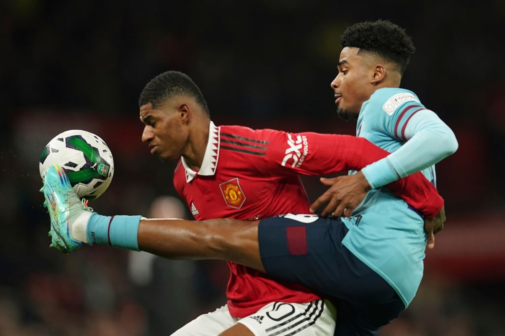 Hat seinen Vertrag bei Manchester United verlängert: Nationalspieler Marcus Rashford.