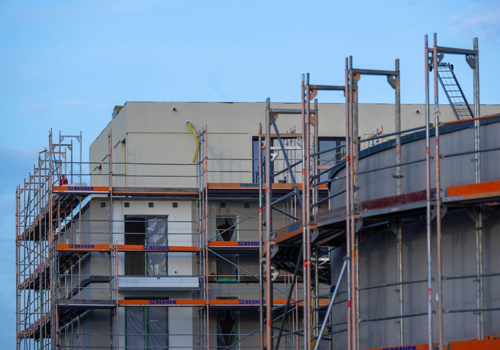 Eine Baustelle im Berliner Süden.