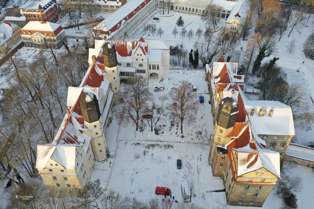Blick auf das Schloss Köthen.
