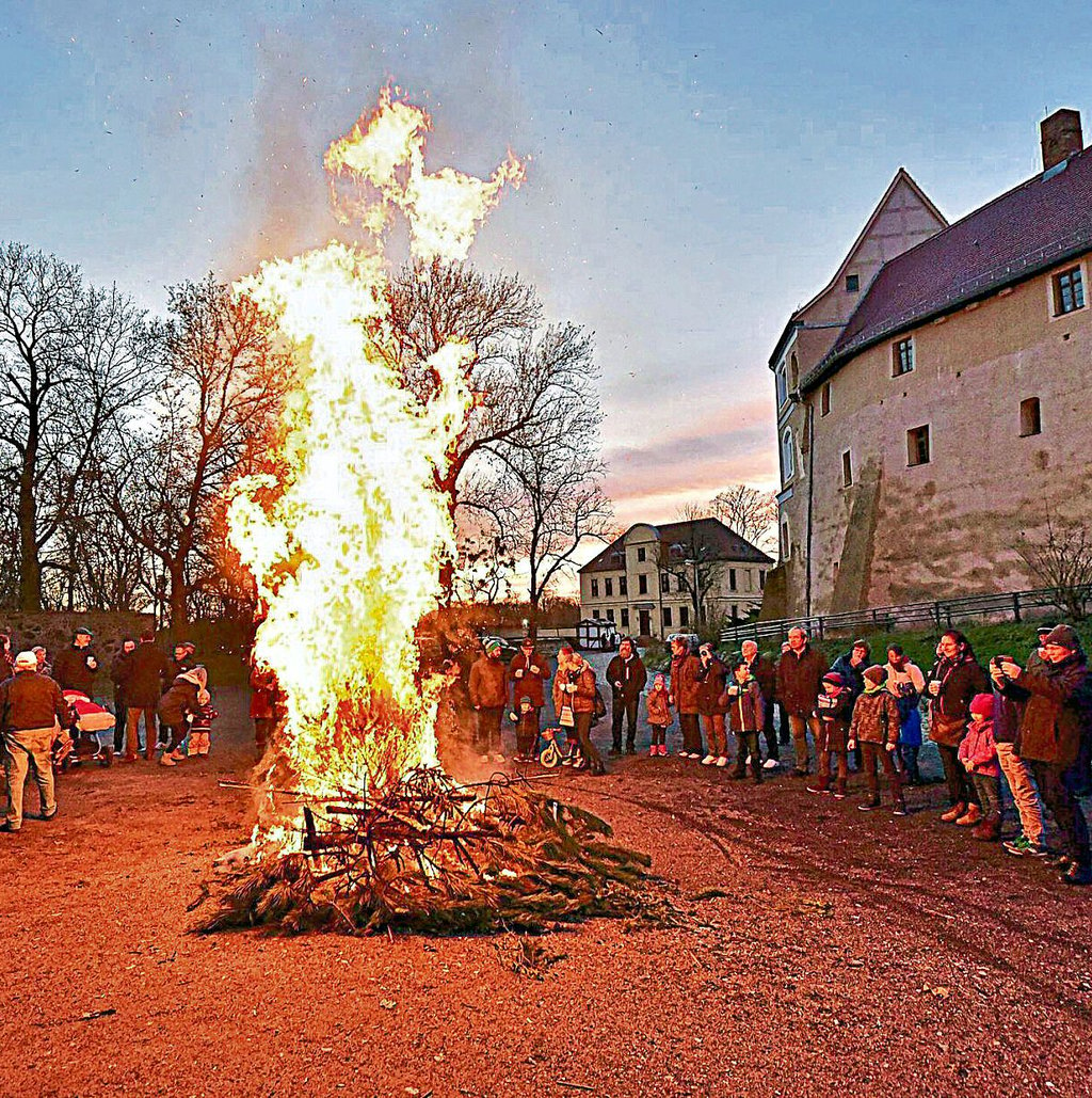 Weihnachtsbaum verbrennen DessauRoßlau untersagt FeuerwehrVeranstaltung