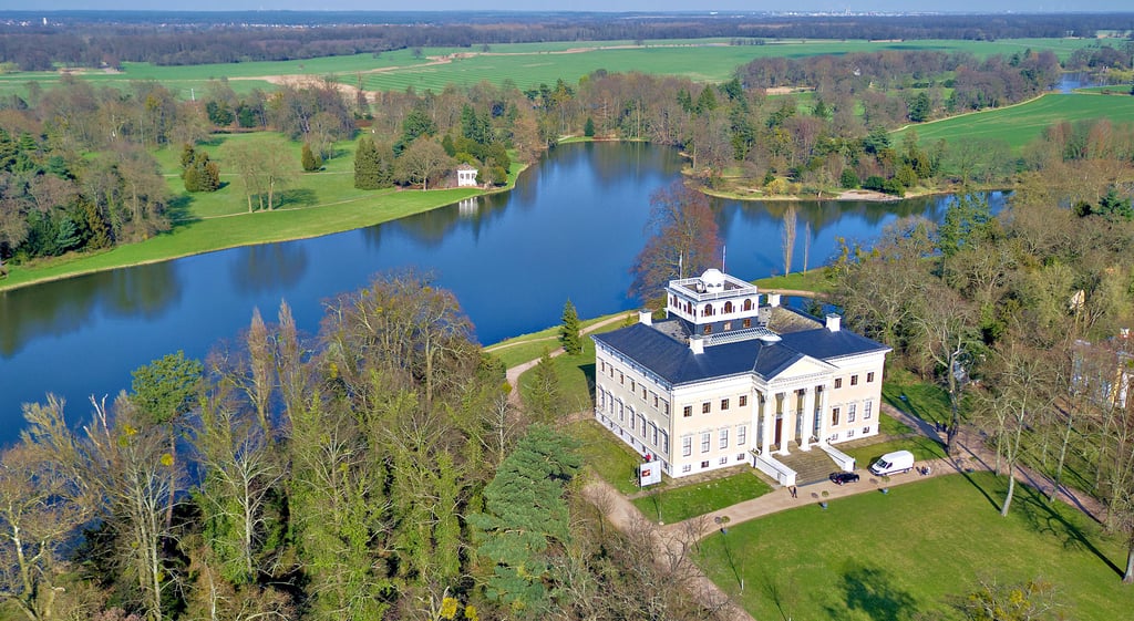 Blick auf die Wörlitzer Anlagen: Im Frühjahr jährt sich die Einweihung des Weltkulturerbes Schloss Wörlitz zum 250. Mal.