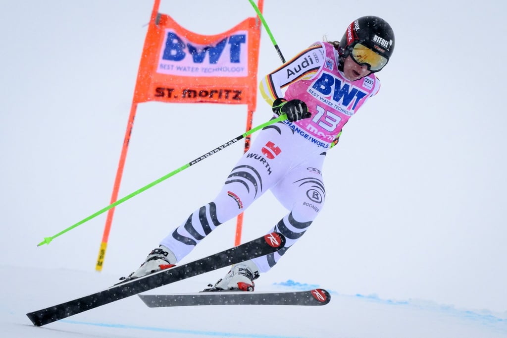 Abfahrerin Kira Weidle kam in St. Moritz nur auf den 24. Rang.