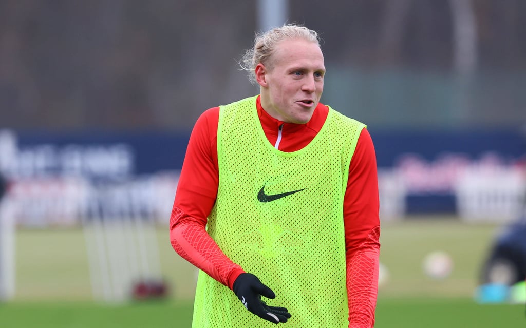 Xaver Schlager hier beim Training in Leipzig.