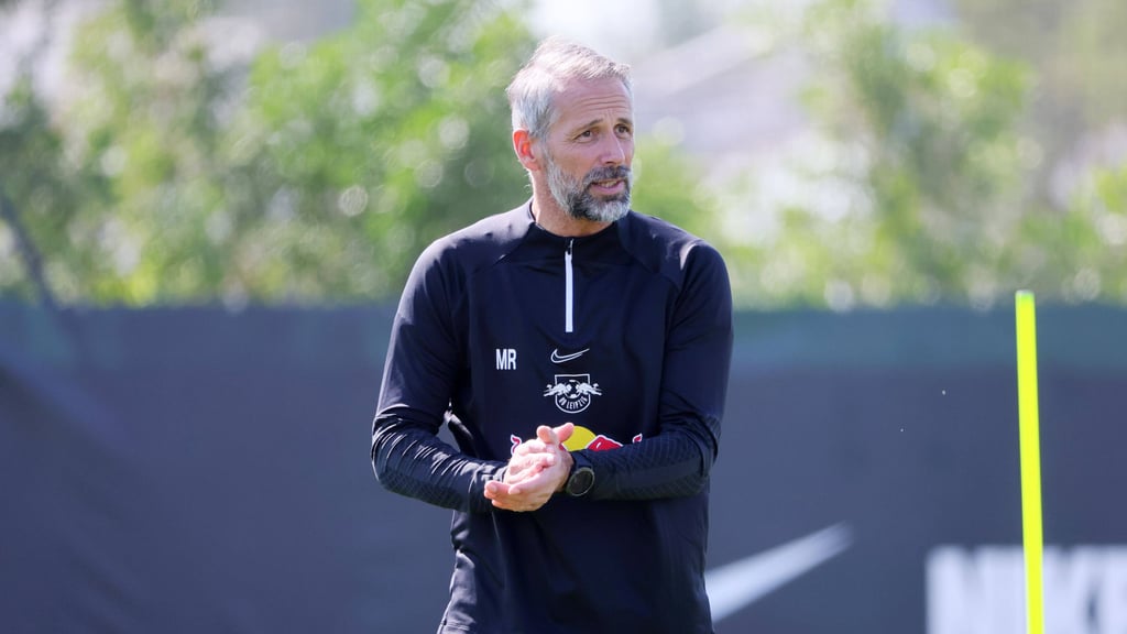 RB-Trainer Marco Rose im Trainingslager in Abu Dhabi