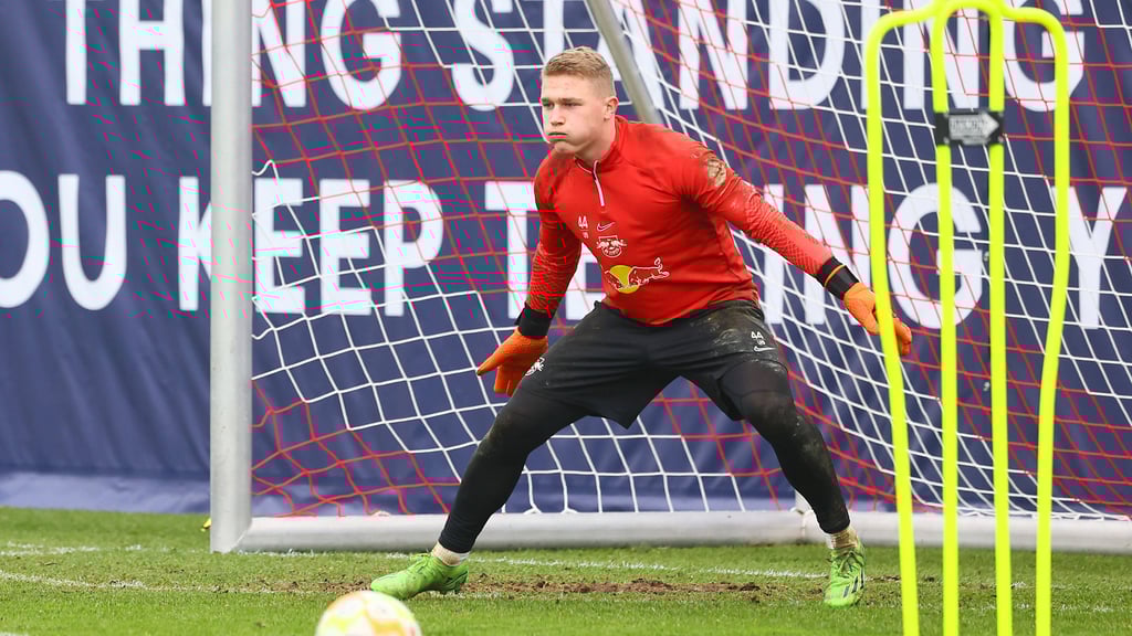 Als Torschütze erfolgreich: RB-Nachwuchstorhüter Silas Prüfrock durfte auch schon bei den Profis mittrainieren.