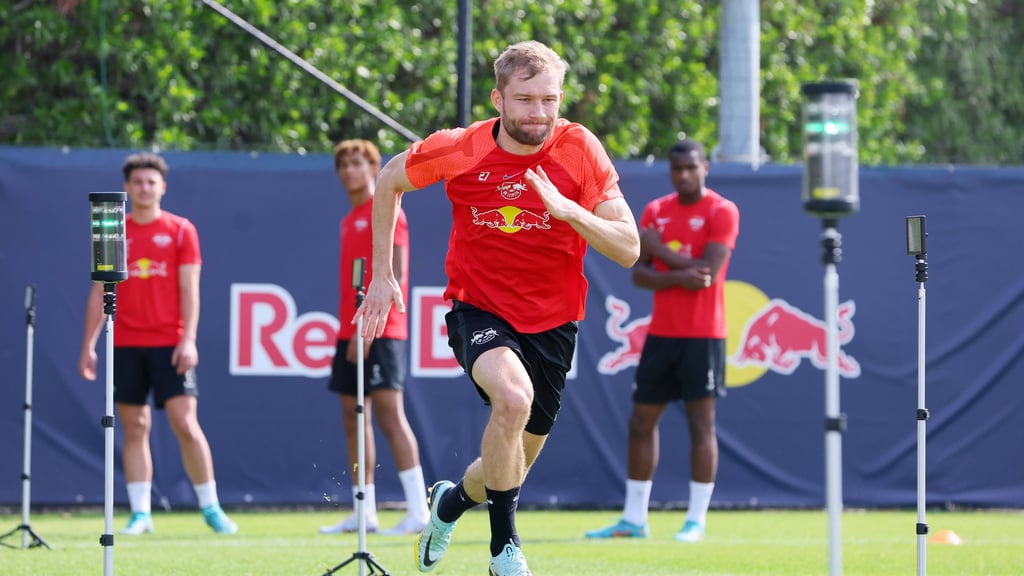 Konrad Laimer beim Speedtest.