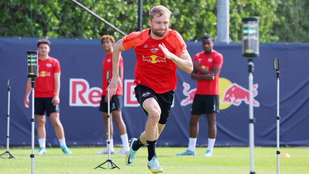 Konrad Laimer beim Speedtest.