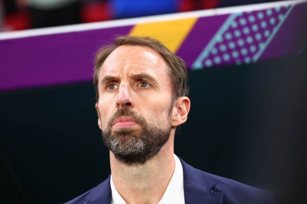 Englands Trainer Gareth Southgate vor dem Spiel.
